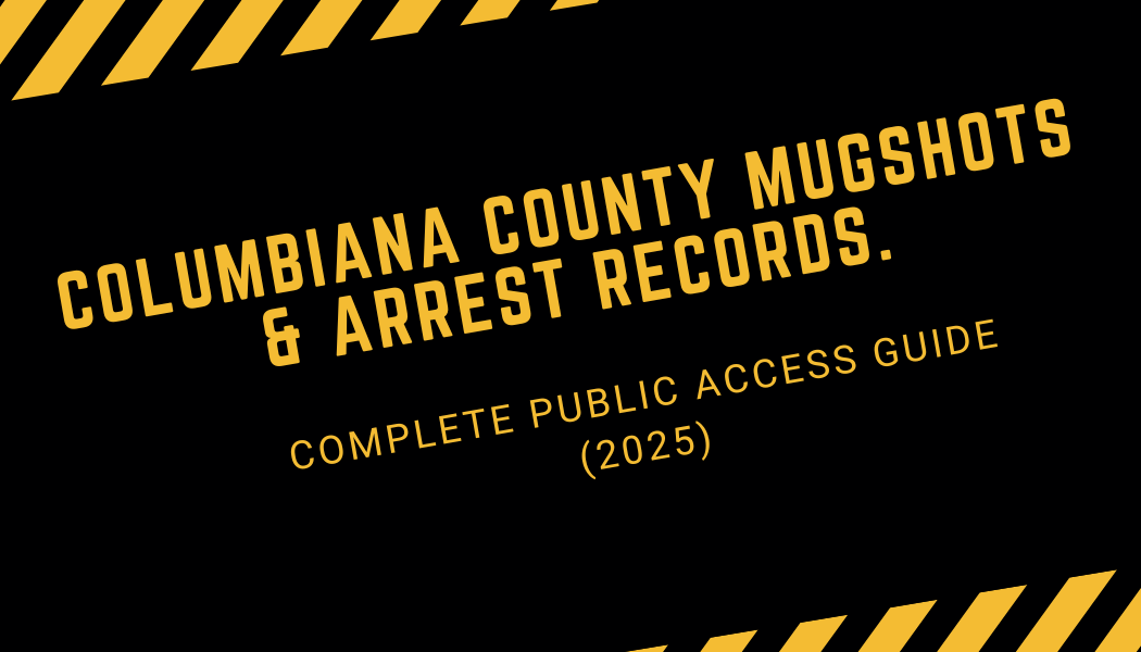 Columbiana County mugshots and arrest records search guide for public access in 2026