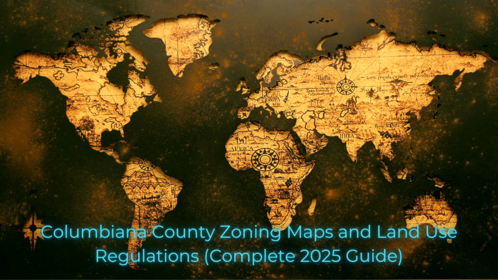 Columbiana County Ohio zoning map showing district boundaries and land-use classifications.